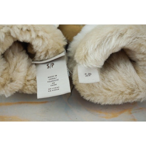 UGG CARTER SINGLE POINT CHESTNUT SUEDE SHEEPSKIN GLOVES WOMENS SMALL NWT - Picture 10 of 12